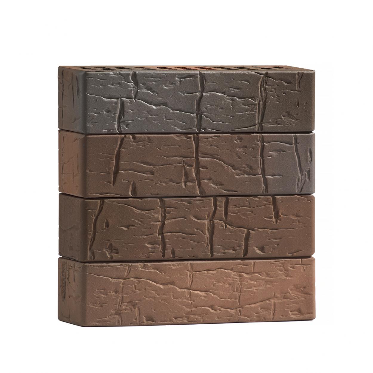 Кирпич Облицовочный Volgabrick  Руст №70/90 0,7 НФ  250x85x65