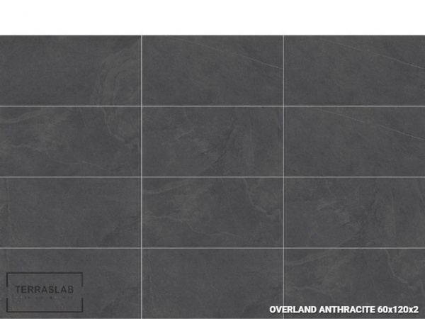 Плитка Overland ANTHRACITE для террас, TERRASLAB, 60x120x2 см