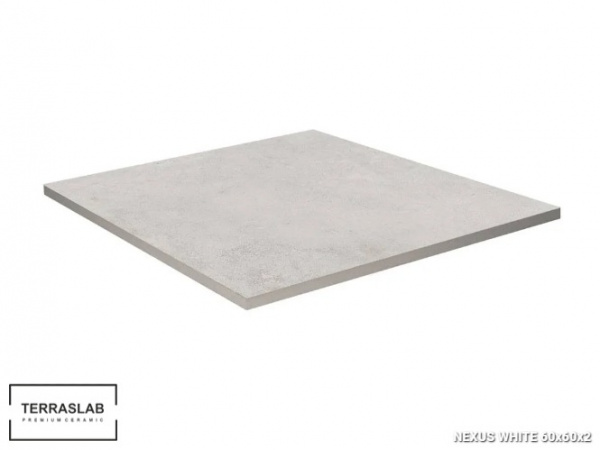 Плитка Nexus WHITE для террас, TERRASLAB, 60x60x2 см