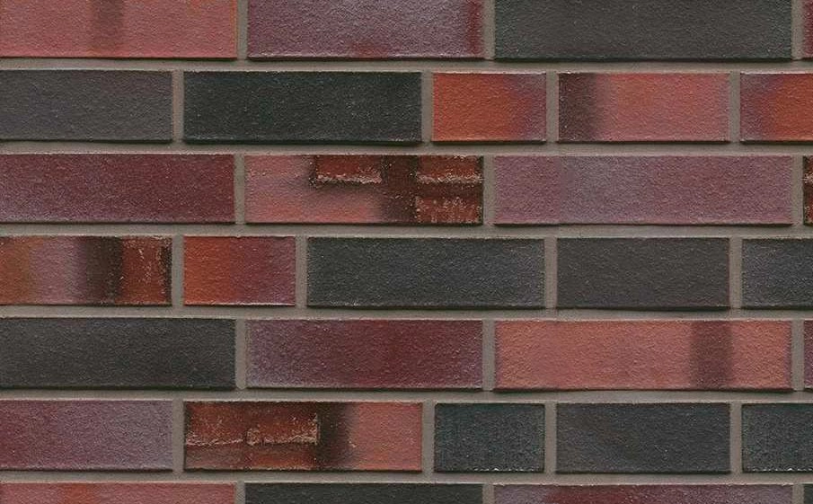 Кирпич клинкерный облицовочный Muhr 29 S Schwarzblau-bunt Spezial гладкий, Spar NF, 240*55*71 мм