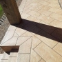 Угловая ступень флорентинер с капиносом структурная Paradyz Ilario Beige, 330*330*11 мм
